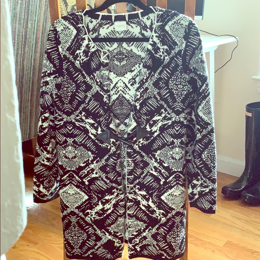 Black and white sweater